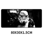 80x30cm Star Wars Gaming Mouse Pad XXL Computer Mousepad Large XL Rubber Desk Keyboard Mouse Pad Mat Gamer for Call of Duty 3