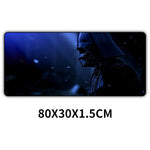 80x30cm Star Wars Gaming Mouse Pad XXL Computer Mousepad Large XL Rubber Desk Keyboard Mouse Pad Mat Gamer for Call of Duty 3