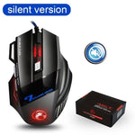 Ergonomic Wired Gaming Mouse 7 Button 5500 DPI LED USB Computer Mouse Gamer Mice X7 Silent Mause With Backlight For PC Laptop