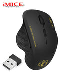 Wireless Mouse Computer Mouse Wireless 2.4 Ghz 1600 DPI Ergonomic Mouse Power Saving Mause Optical USB PC Mice for Laptop PC