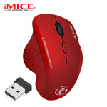 Wireless Mouse Computer Mouse Wireless 2.4 Ghz 1600 DPI Ergonomic Mouse Power Saving Mause Optical USB PC Mice for Laptop PC