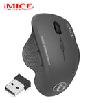 Wireless Mouse Computer Mouse Wireless 2.4 Ghz 1600 DPI Ergonomic Mouse Power Saving Mause Optical USB PC Mice for Laptop PC