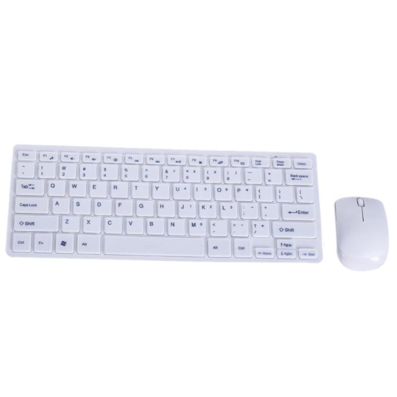 Ultra Slim Thin 2.4GHz Wireless Keyboard Mouse Kit Keyboards Mice Combo with Cover for Desktop Laptop PC Computer Keyboard Set