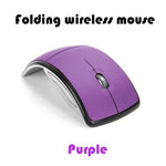 2019 New fashion 2.4G Wireless Mouse Foldable Computer Mouse Mini Travel Notebook Mute Mouse USB Receiver for Laptop PC