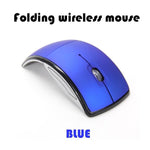 2019 New fashion 2.4G Wireless Mouse Foldable Computer Mouse Mini Travel Notebook Mute Mouse USB Receiver for Laptop PC