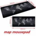 Gaming Mouse Pad Large Mouse Pad Gamer Big Mouse Mat Computer Mousepad Rubber World Map Mause Pad Game Keyboard Desk Mat