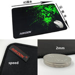 Green Print Large Gaming Mouse Pad Anti-slip Natural Rubber Mouse Mat Keyboard Pad Desk Mat For Laptop Computer Gamer Mousepad