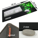 Green Print Large Gaming Mouse Pad Anti-slip Natural Rubber Mouse Mat Keyboard Pad Desk Mat For Laptop Computer Gamer Mousepad